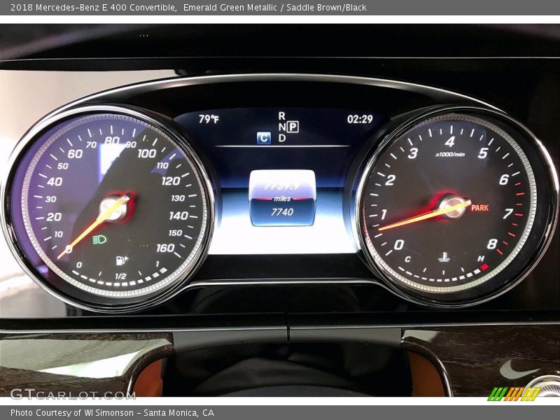 Emerald Green Metallic / Saddle Brown/Black 2018 Mercedes-Benz E 400 Convertible