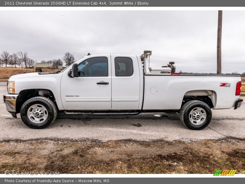 Summit White / Ebony 2011 Chevrolet Silverado 3500HD LT Extended Cab 4x4