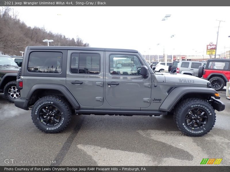Sting-Gray / Black 2021 Jeep Wrangler Unlimited Willys 4x4