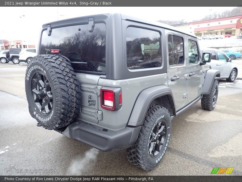 Sting-Gray / Black 2021 Jeep Wrangler Unlimited Willys 4x4