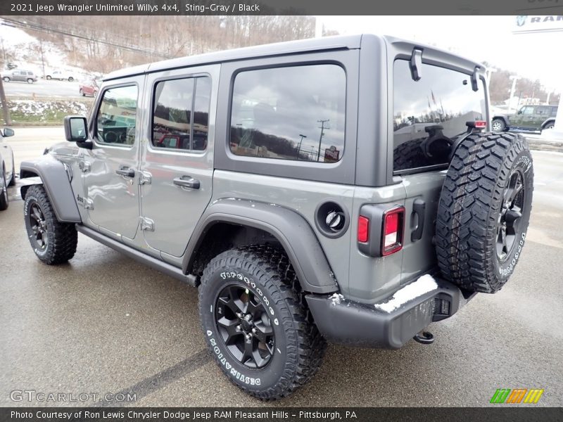 Sting-Gray / Black 2021 Jeep Wrangler Unlimited Willys 4x4
