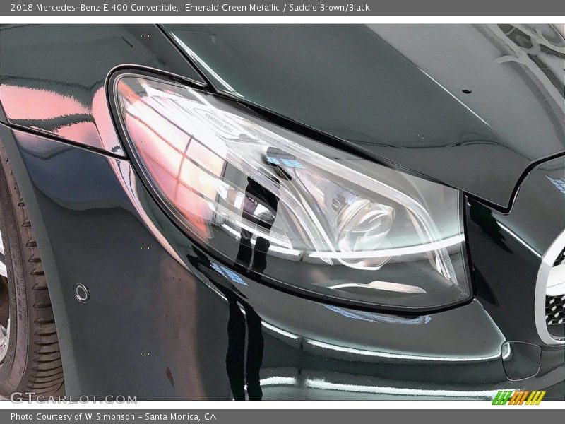 Emerald Green Metallic / Saddle Brown/Black 2018 Mercedes-Benz E 400 Convertible