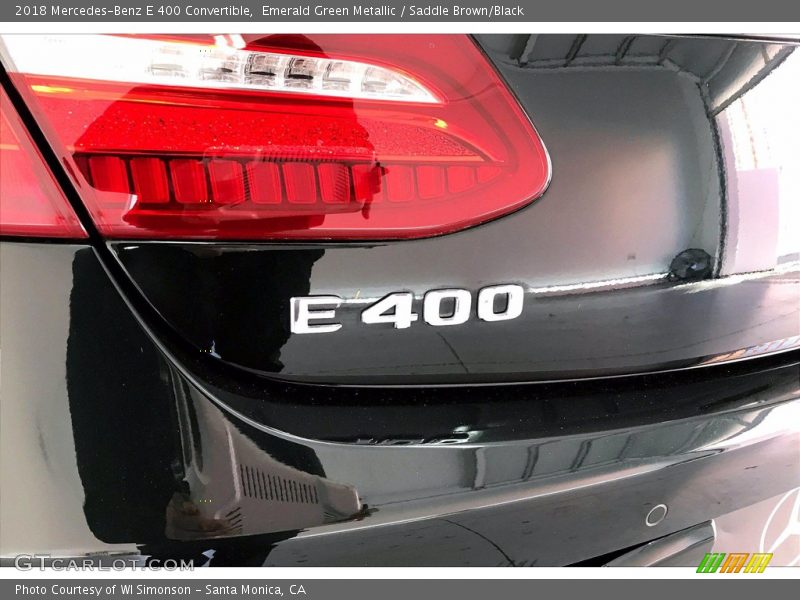 Emerald Green Metallic / Saddle Brown/Black 2018 Mercedes-Benz E 400 Convertible