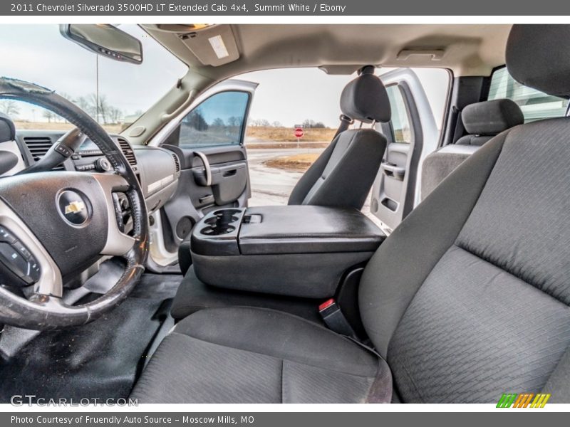 Summit White / Ebony 2011 Chevrolet Silverado 3500HD LT Extended Cab 4x4