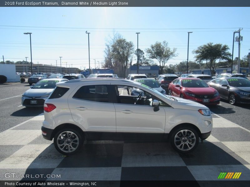 Diamond White / Medium Light Stone 2018 Ford EcoSport Titanium