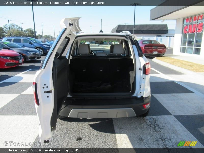 Diamond White / Medium Light Stone 2018 Ford EcoSport Titanium