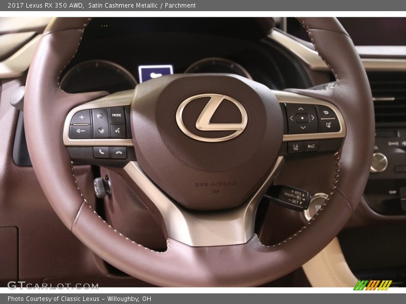 Satin Cashmere Metallic / Parchment 2017 Lexus RX 350 AWD