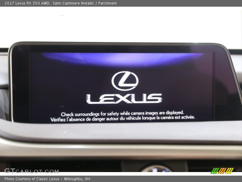 Satin Cashmere Metallic / Parchment 2017 Lexus RX 350 AWD