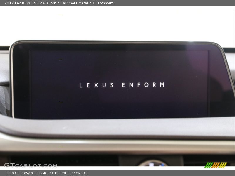 Satin Cashmere Metallic / Parchment 2017 Lexus RX 350 AWD