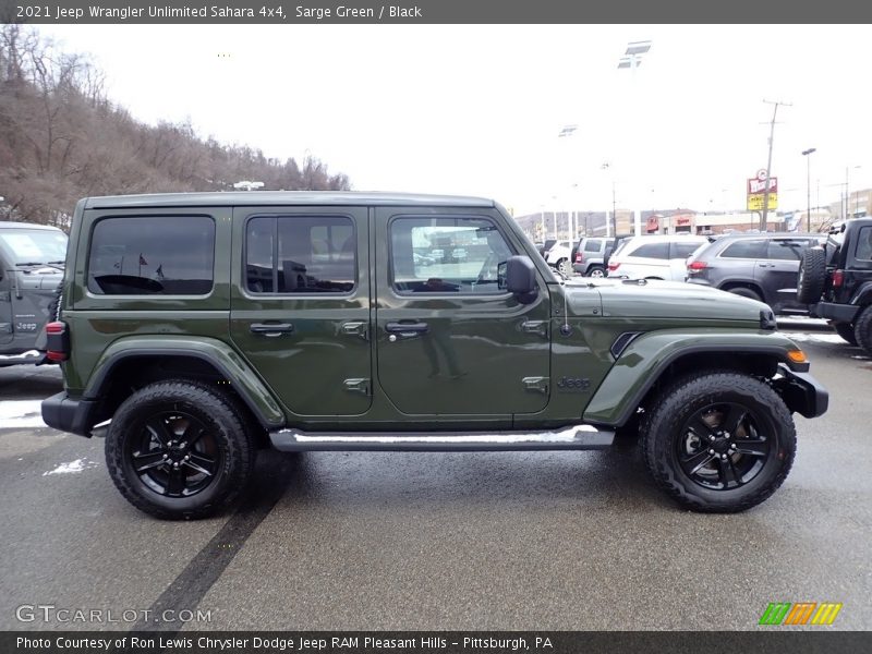 Sarge Green / Black 2021 Jeep Wrangler Unlimited Sahara 4x4