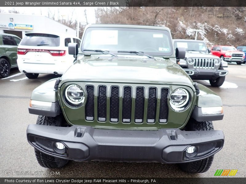 Sarge Green / Black 2021 Jeep Wrangler Unlimited Sahara 4x4