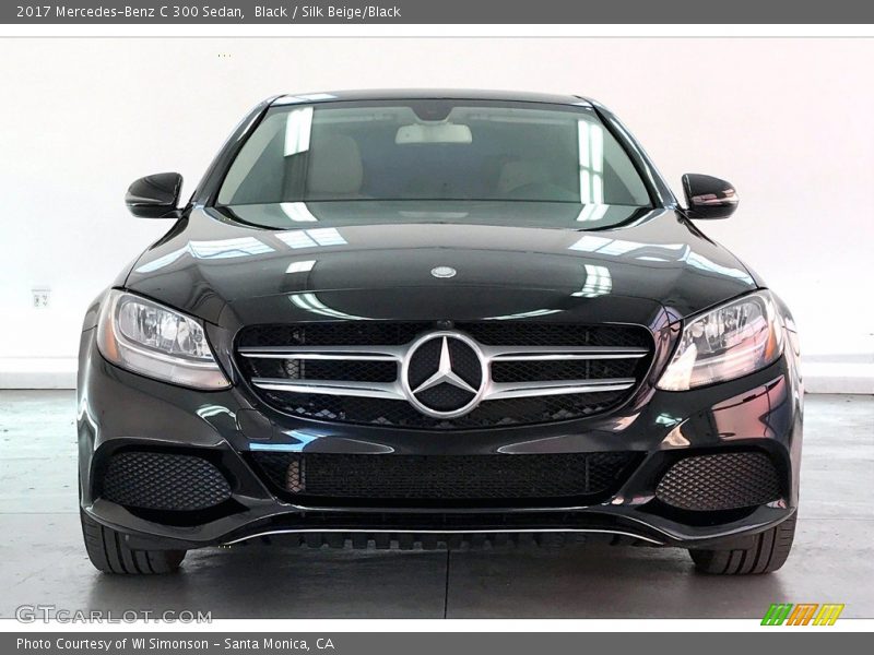 Black / Silk Beige/Black 2017 Mercedes-Benz C 300 Sedan