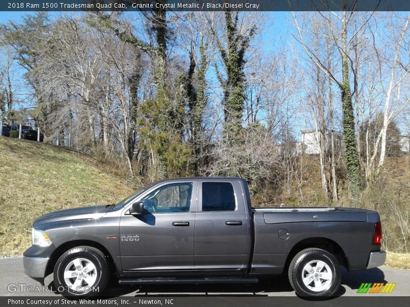 Granite Crystal Metallic / Black/Diesel Gray 2018 Ram 1500 Tradesman Quad Cab