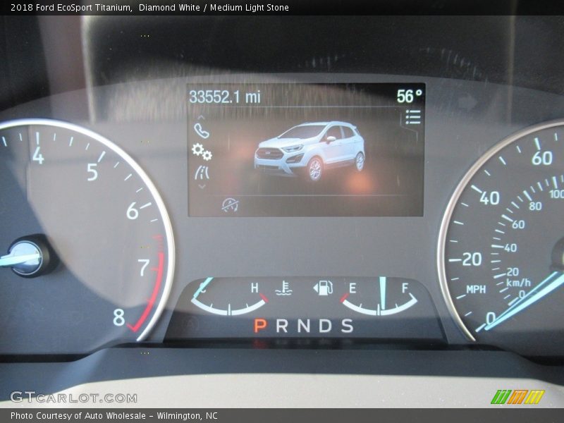Diamond White / Medium Light Stone 2018 Ford EcoSport Titanium