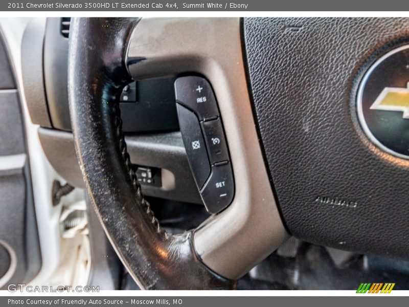 Summit White / Ebony 2011 Chevrolet Silverado 3500HD LT Extended Cab 4x4
