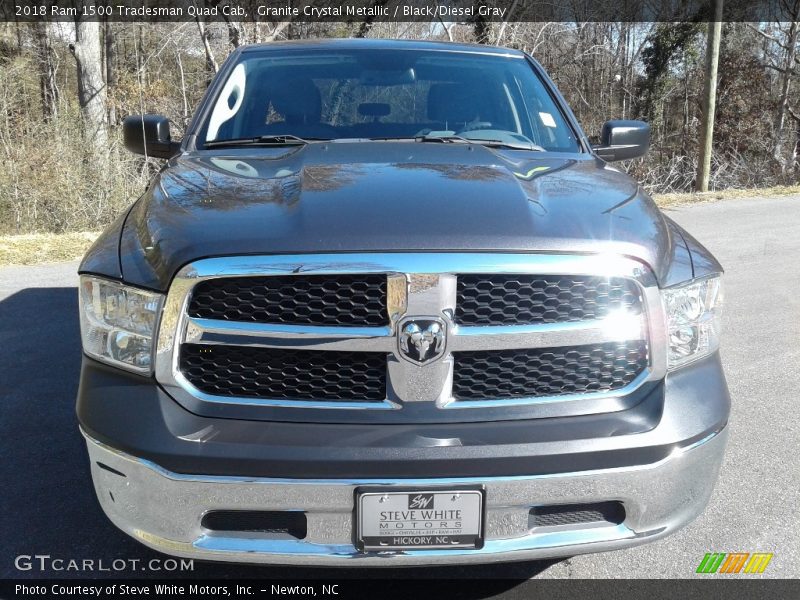 Granite Crystal Metallic / Black/Diesel Gray 2018 Ram 1500 Tradesman Quad Cab