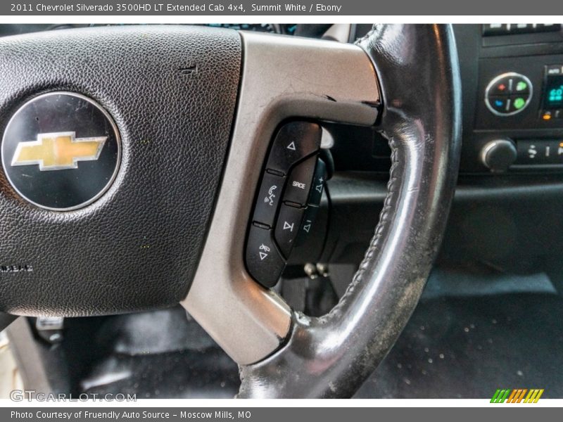 Summit White / Ebony 2011 Chevrolet Silverado 3500HD LT Extended Cab 4x4