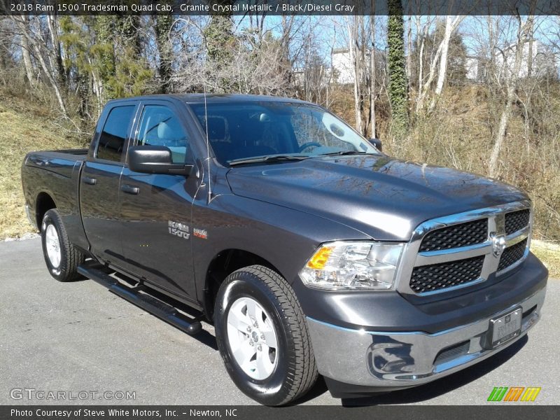 Granite Crystal Metallic / Black/Diesel Gray 2018 Ram 1500 Tradesman Quad Cab