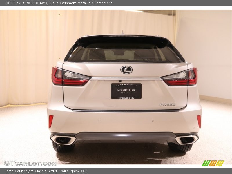 Satin Cashmere Metallic / Parchment 2017 Lexus RX 350 AWD