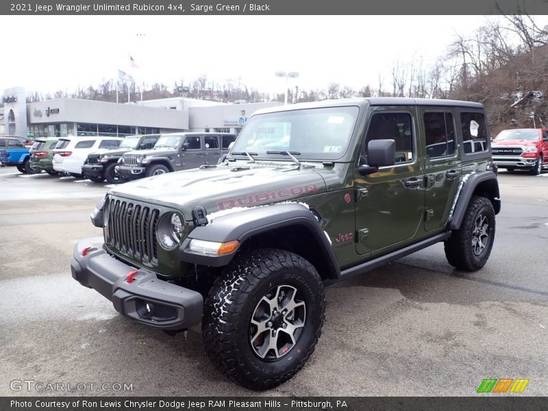 Sarge Green / Black 2021 Jeep Wrangler Unlimited Rubicon 4x4