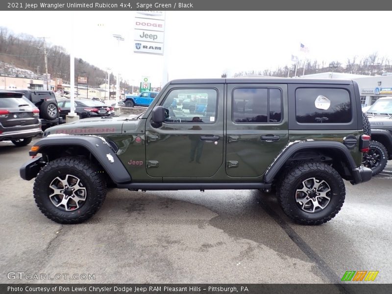 Sarge Green / Black 2021 Jeep Wrangler Unlimited Rubicon 4x4