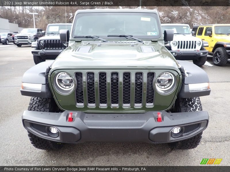 Sarge Green / Black 2021 Jeep Wrangler Unlimited Rubicon 4x4