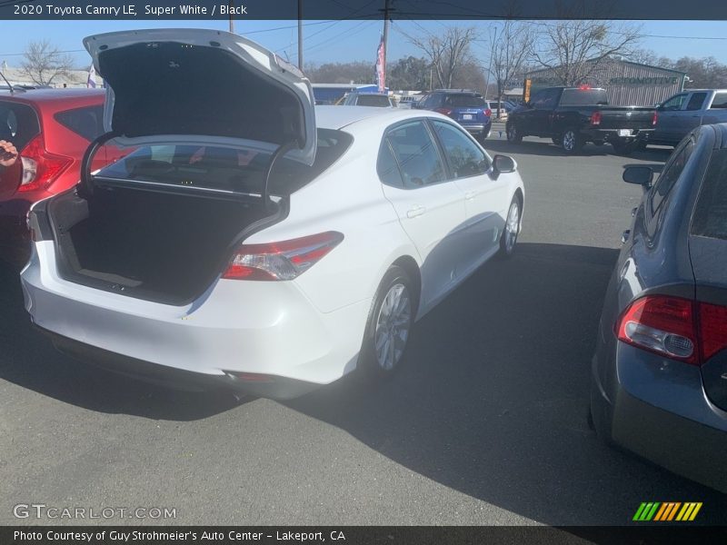 Super White / Black 2020 Toyota Camry LE