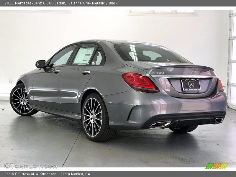 Selenite Gray Metallic / Black 2021 Mercedes-Benz C 300 Sedan