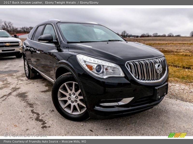 Ebony Twilight Metallic / Ebony/Ebony 2017 Buick Enclave Leather