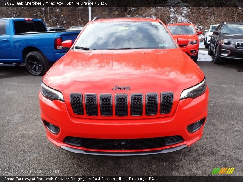 Spitfire Orange / Black 2021 Jeep Cherokee Limited 4x4