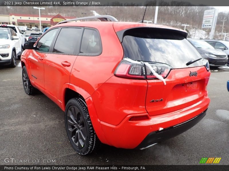 Spitfire Orange / Black 2021 Jeep Cherokee Limited 4x4