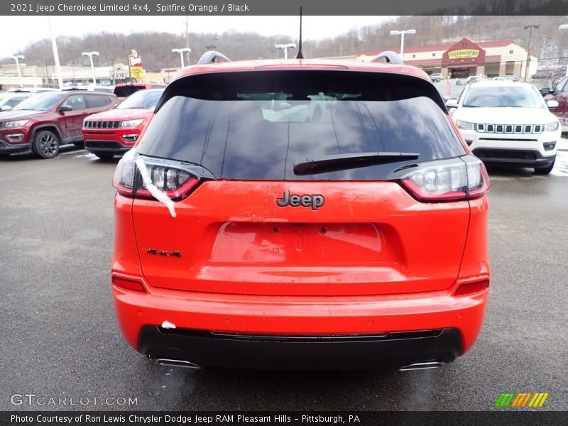 Spitfire Orange / Black 2021 Jeep Cherokee Limited 4x4