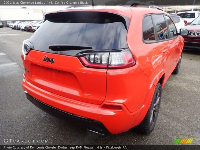 Spitfire Orange / Black 2021 Jeep Cherokee Limited 4x4