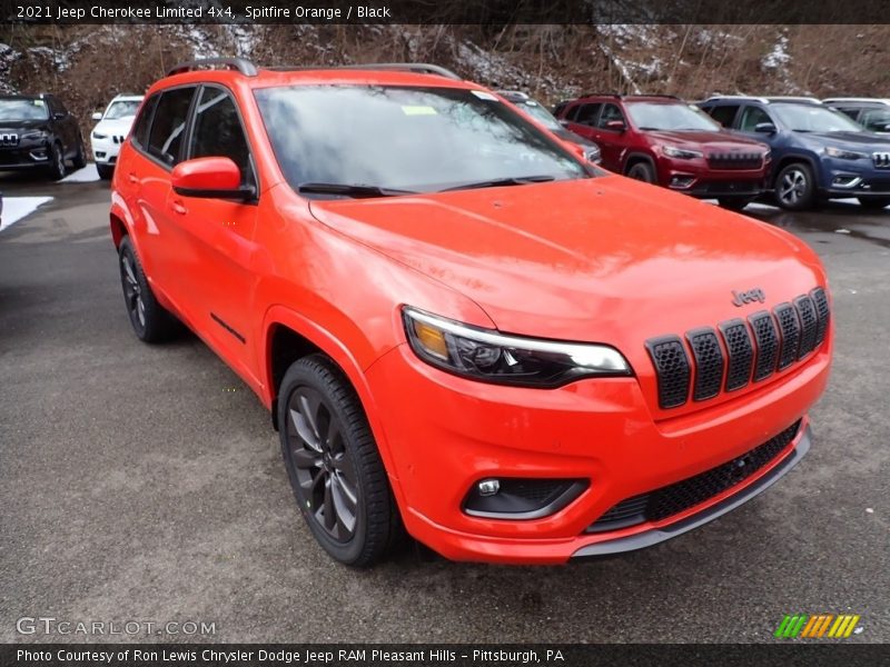 Spitfire Orange / Black 2021 Jeep Cherokee Limited 4x4