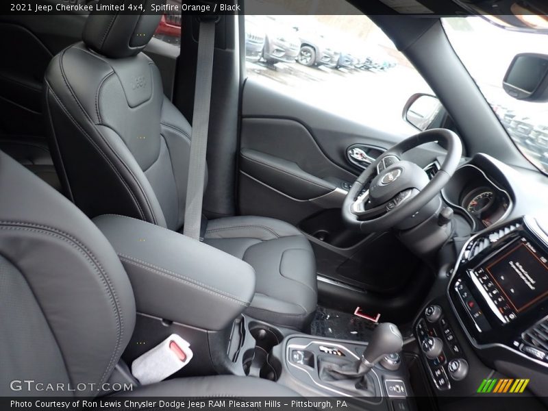 Spitfire Orange / Black 2021 Jeep Cherokee Limited 4x4
