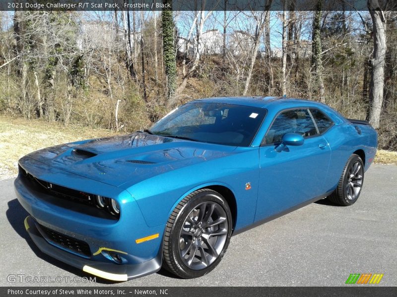 Frostbite / Black 2021 Dodge Challenger R/T Scat Pack