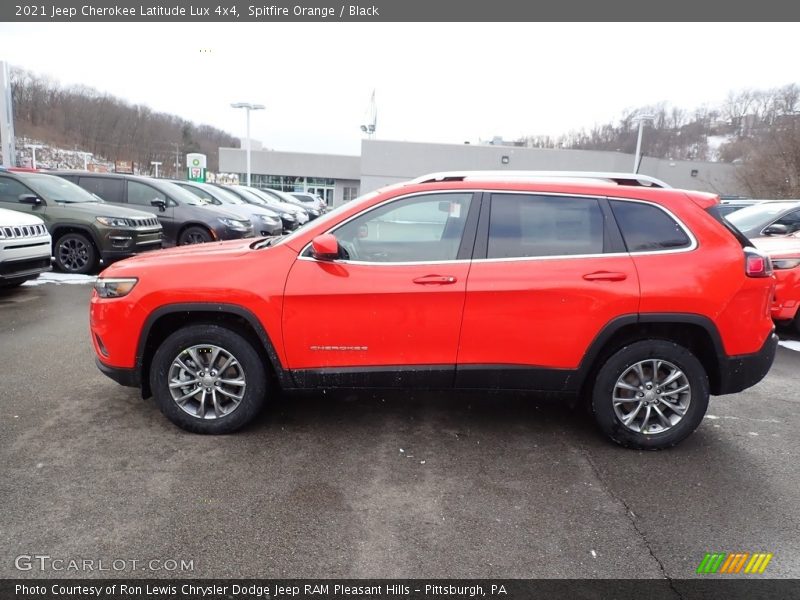 Spitfire Orange / Black 2021 Jeep Cherokee Latitude Lux 4x4