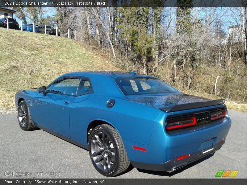 Frostbite / Black 2021 Dodge Challenger R/T Scat Pack
