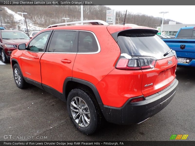 Spitfire Orange / Black 2021 Jeep Cherokee Latitude Lux 4x4