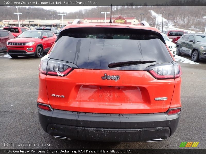 Spitfire Orange / Black 2021 Jeep Cherokee Latitude Lux 4x4