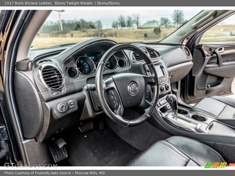 Ebony Twilight Metallic / Ebony/Ebony 2017 Buick Enclave Leather