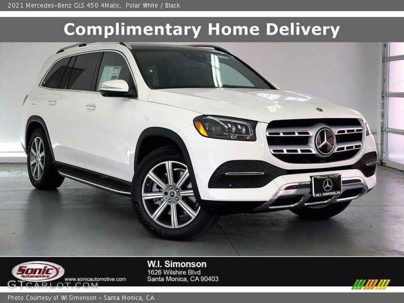 Polar White / Black 2021 Mercedes-Benz GLS 450 4Matic