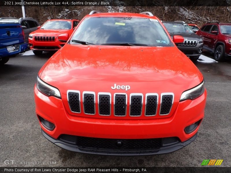 Spitfire Orange / Black 2021 Jeep Cherokee Latitude Lux 4x4
