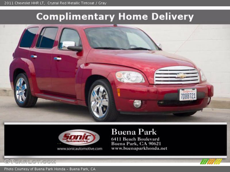 Crystal Red Metallic Tintcoat / Gray 2011 Chevrolet HHR LT