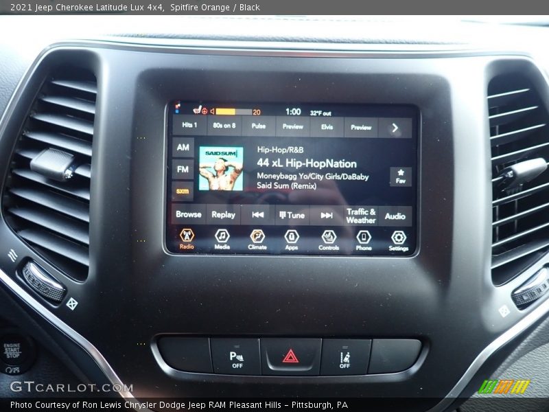 Spitfire Orange / Black 2021 Jeep Cherokee Latitude Lux 4x4