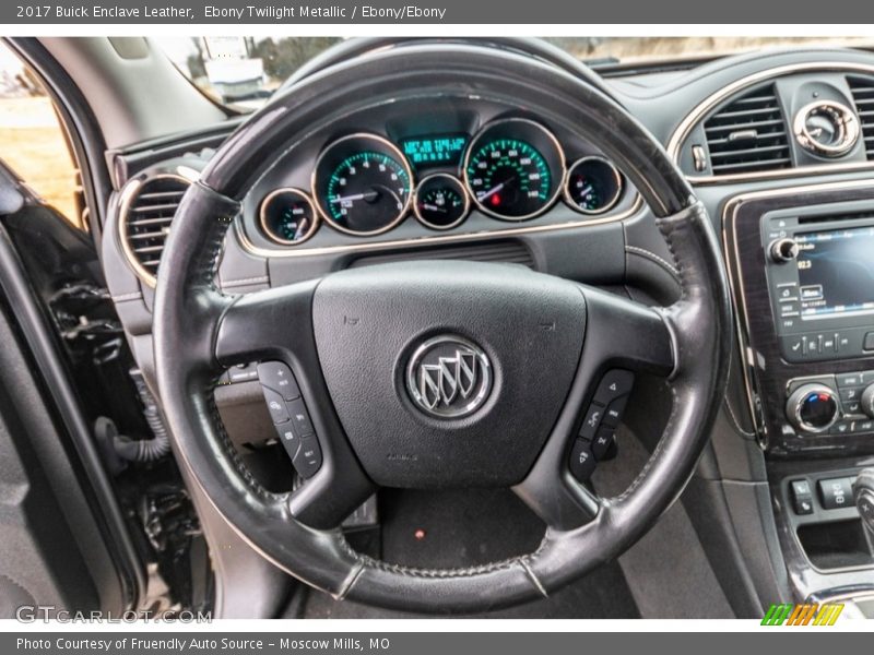 Ebony Twilight Metallic / Ebony/Ebony 2017 Buick Enclave Leather