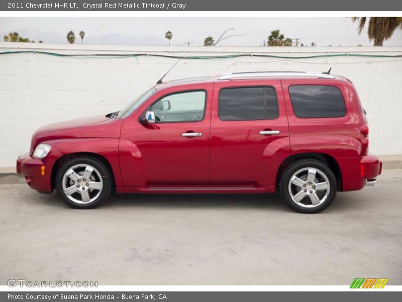 Crystal Red Metallic Tintcoat / Gray 2011 Chevrolet HHR LT