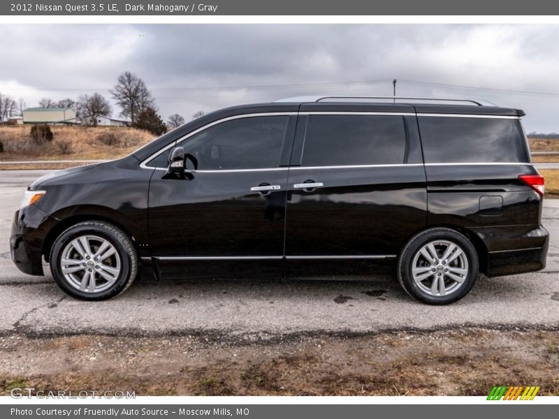 Dark Mahogany / Gray 2012 Nissan Quest 3.5 LE