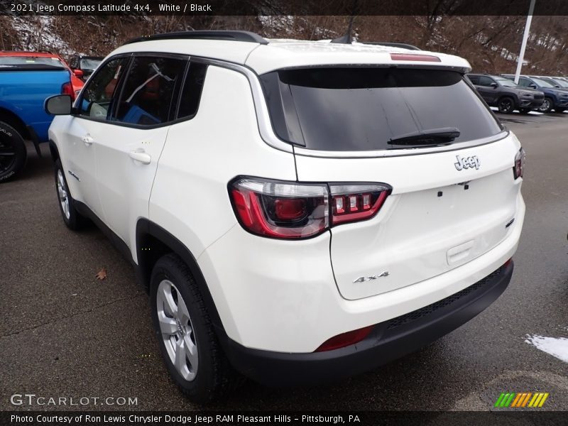 White / Black 2021 Jeep Compass Latitude 4x4