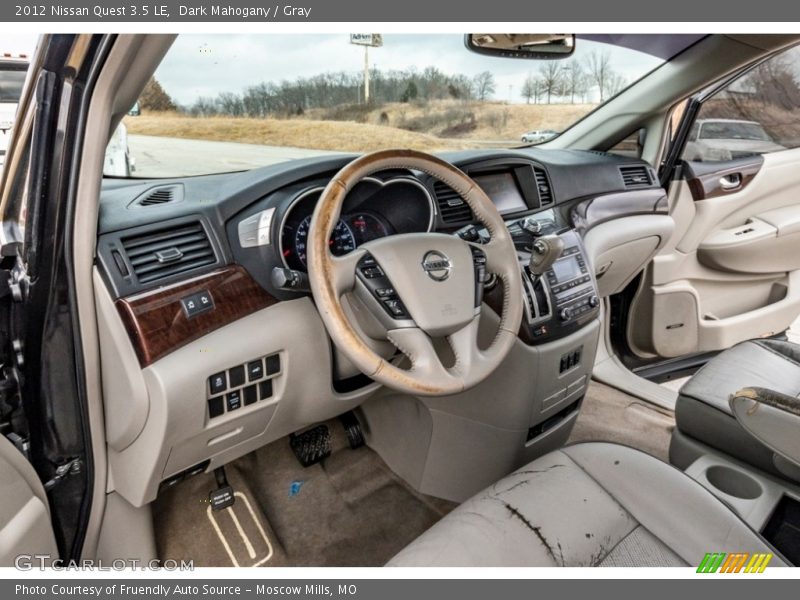 Dark Mahogany / Gray 2012 Nissan Quest 3.5 LE